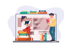 Online Course Illustration