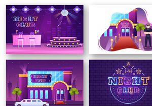 15 Night Club Illustration