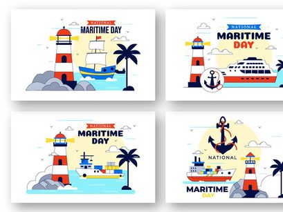 10 National Maritime Day Illustration