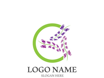 Lavender flower vector icon illustration design template preview picture