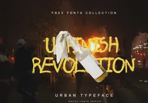 Unfinished Revolution (Urban Typeface)