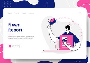 Social Media set Illustration