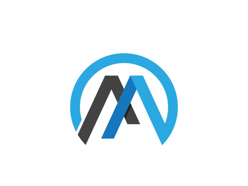 M Letter illustration icon Logo Template