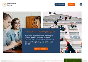 School landing page