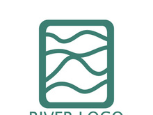 River Logo vector icon illustration design template