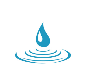 Water drop logo template vector illustration design preview picture
