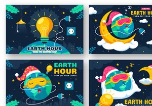 12 Happy Earth Hour Day Illustration