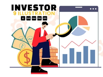 9 Business Investor Vector Illustration preview picture