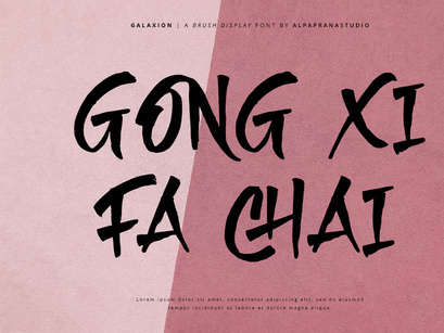 Galaxion - Brush Font