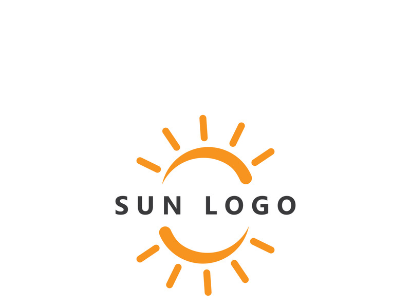 Creative and unique sun logo design.