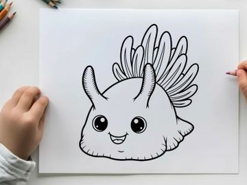 Cute smiling unicorn head mascot vector illustration preview picture