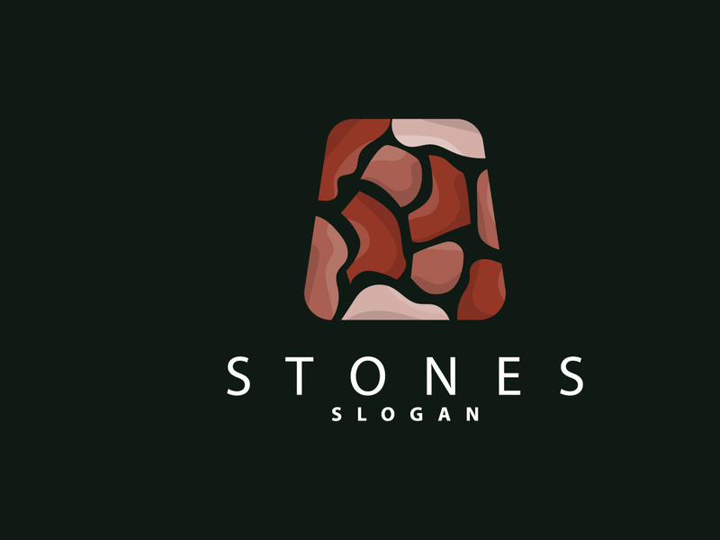 Stone Logo, Premium Elegant Design, Stone Balance Vector