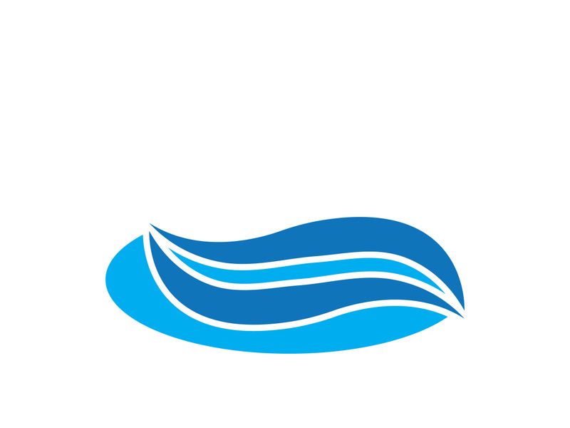 Wave beach vector illustration design logo