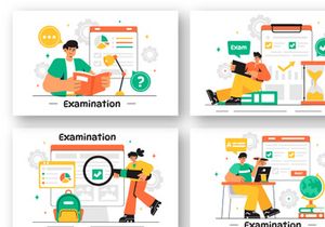 10 Educational Exam Illustration