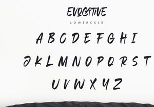 Evocative - Brush Font