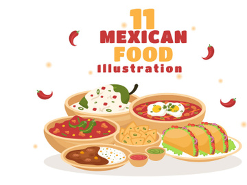 11 Mexican Food Restaurant Illustration preview picture