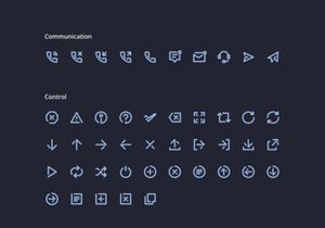 Unicons Icon Set!  200 Vector line icons.