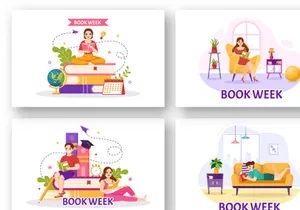 12 Book Week Events Illustration