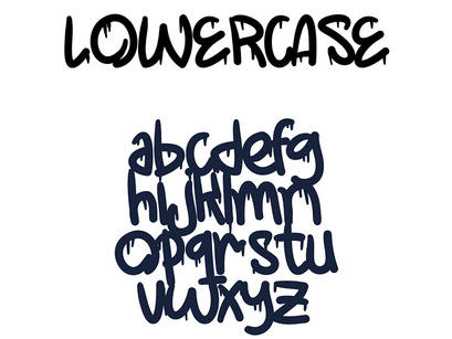 LowBack - Spray Paint Font