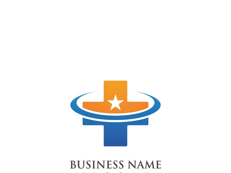 hospital logo and symbol Template, Green logo vector