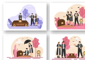 11 Funeral Ceremony Illustration