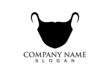 Face protection  Mask Vector logo. Medical Mask logo vector icon illustration design