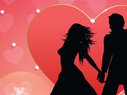 Romantic Valentine's Party Flyer Design