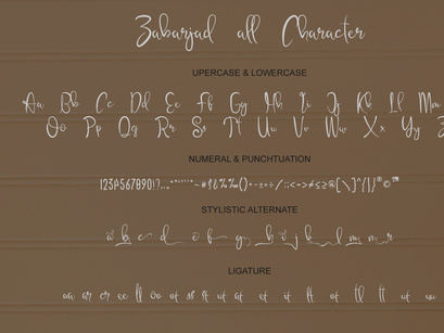 Zabarjad Calligraphy Script