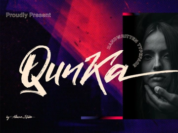 Qunka - Handwritten Typeface Font preview picture