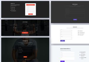 31 Contact Blocks Widgets for Web UI Kit