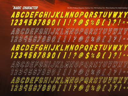 Thrillix Hollow | Horror 5 Style Font