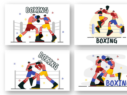 9 Professional Boxing Design Illustration