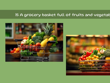 A grocery basket full of fresh fruits and vegetables preview picture