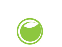 Green leaf ecology nature element vector icon