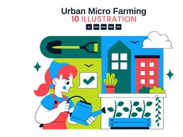 10 Urban Micro Farming Illustration preview picture