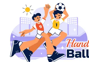 10 Handball Sports Illustration