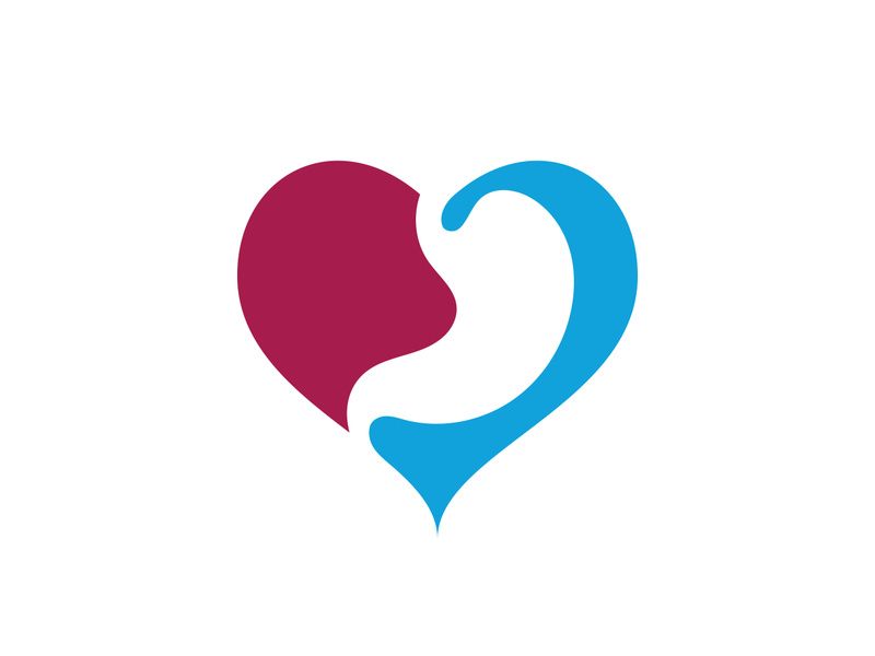 Stomach care icon logo designs illustration