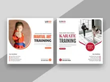 Martial Arts Training Social Media Instagram Post Banner
