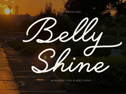 Belly Shine | Handwritten Script Font