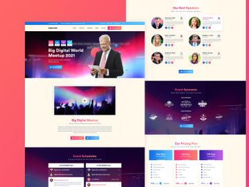 event, conference PSD Template preview picture