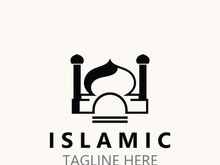 Islamic Mosque Logo design, template Islamic, Islamic Day Ramadan vector graphic creative idea