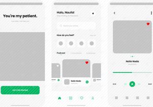 Mental Health App UI Kit Template