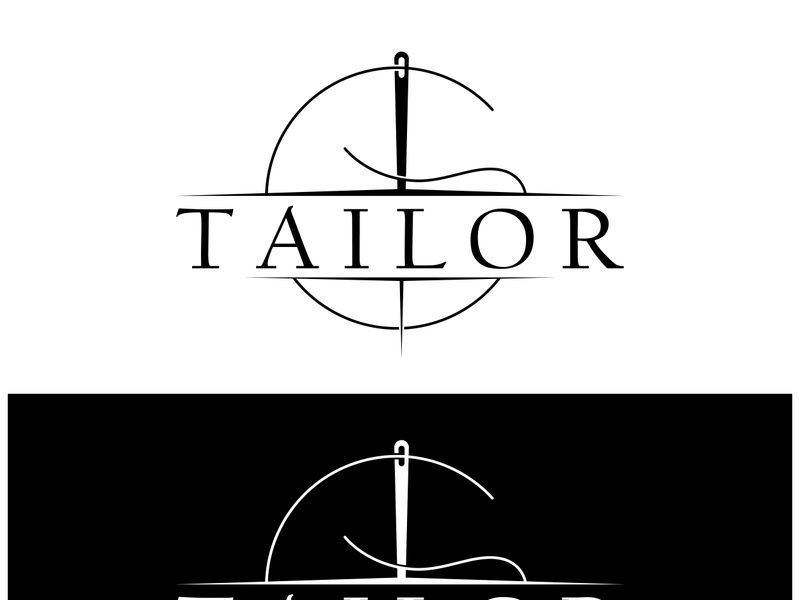 tailor logo icon illustration template combination of buttons for clothes, thread and sewing machine, for clothing product design, convection companies, fashion in vector form