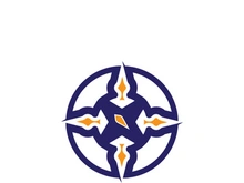 Compass logo template vector icon illustration design