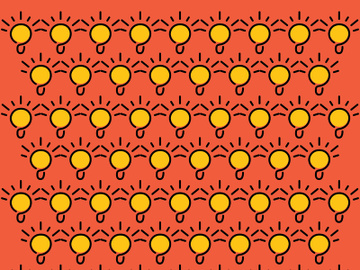 Seamless pattern bulb vector preview picture