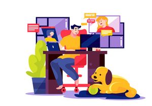 M107_Online Meeting Illustrations