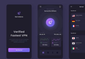 Servidora - VPN Mobile App UI Kit