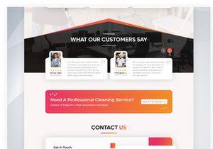 Professional Commercial Cleaning Service UI Kit