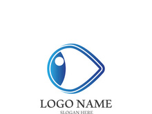 Branding identity corporate eye care vector logo design