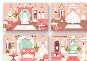 9 Wedding Shop Illustration